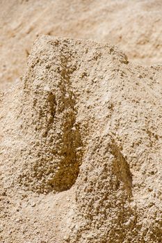 Sand for construction as a background