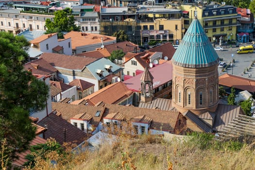 Beautiful panoramic view of Tbilisi in Georgia