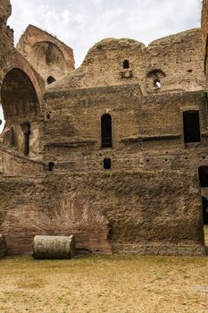 Ruins of the Baths of Caracalla (Terme di Caracalla), one of the most important baths of Rome at the time of the Roman Empire.