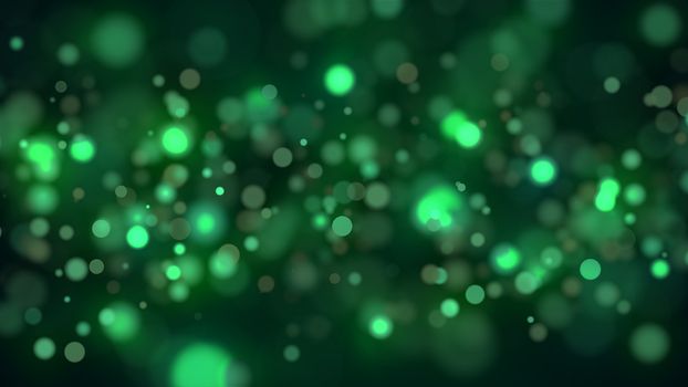 Abstract bokeh background. Christmas bokeh lights refocused blurred background. 3d render