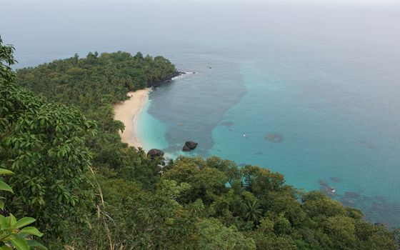 Banana Beach on Principe Island, Sao Tome and Principe, Africa