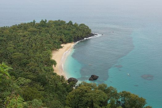 Banana Beach on Principe Island, Sao Tome and Principe, Africa