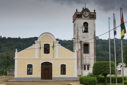 Church in Santo Antonio, Principe Island, Sao Tome and Principe