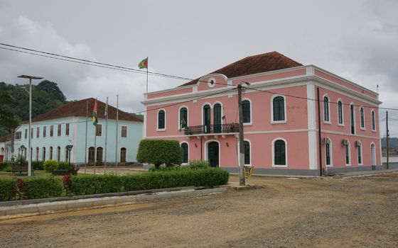 Townhall of Santo Antonio, Principe Island, Sao Tome and Principe