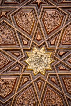 Ottoman Turkish art with geometric patterns on surfaces