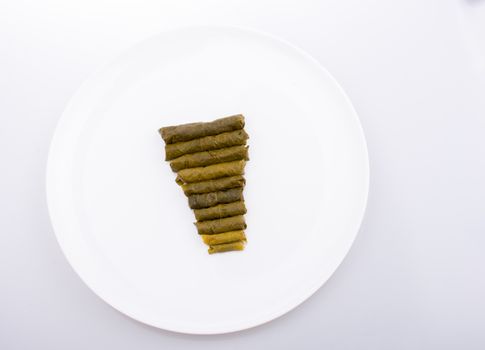 Stuffed grape leaves in Turkish style cooking