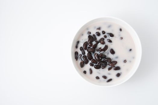 sweet sticky rice & black beans in coconut milk