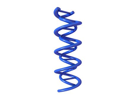 dna symbol blue on it isolated in white background - 3d rendering