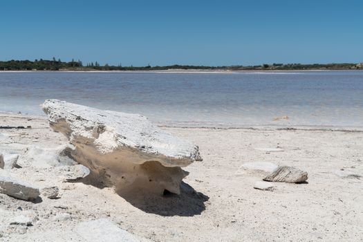 Landscape around the salt lakes of Rottnest Island, Western Australia