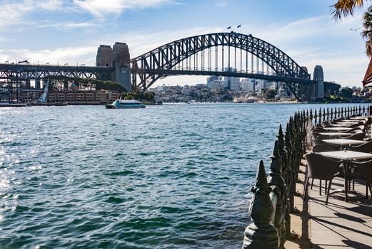 the bay and the skyline of sydney, australia