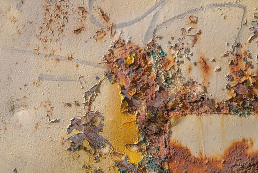 background of rusty metal, grunge metal surface