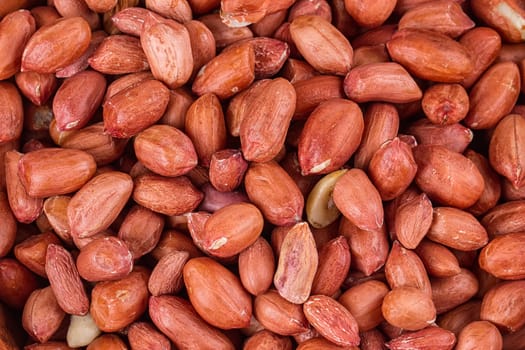 Peanuts. Close up of fried, peeled and salted peanuts.