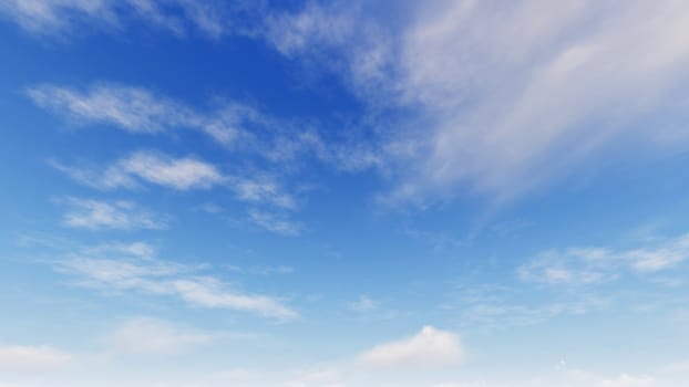 Cloudy blue sky abstract background, blue sky background with tiny clouds, 3d illustration