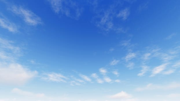 Cloudy blue sky abstract background, blue sky background with tiny clouds, 3d illustration