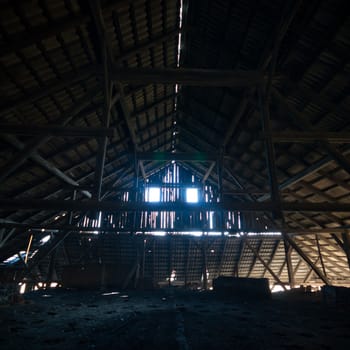 ruins of a very heavily polluted industrial factory, industrial series