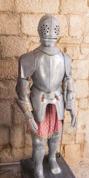 Medieval decorative armour, castle, Sapin