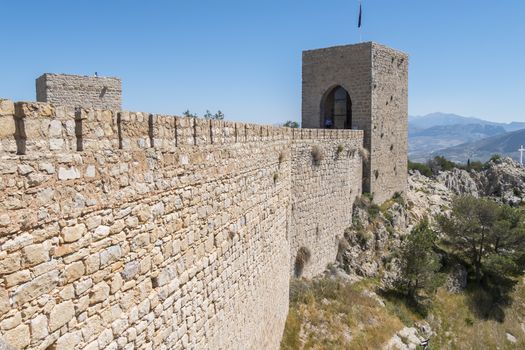 Santa Catalina castle exterior, Jaen, Spain