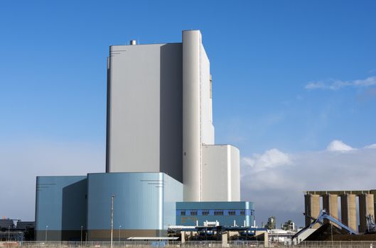 coal fired power plant on the Maasvlakte, the industrial harbor district of Rotterdam