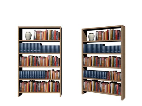 library book vintage shelf background - 3d rendering