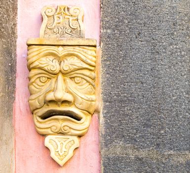 The detail of a door baroque in Sicily