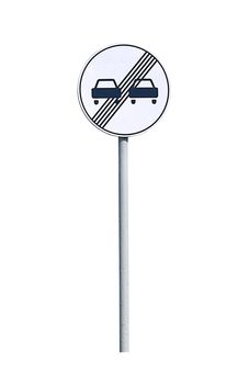 Traffic sign isolated on a white background