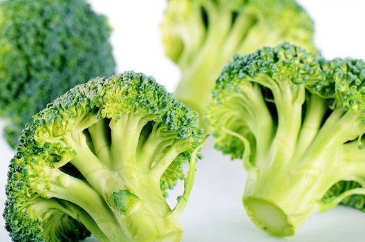 Fresh broccoli close up as a background