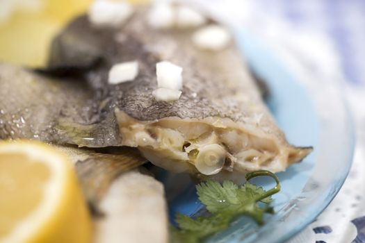 Traditional portuguese meal of cowpeas with cod fish, potato and egg.