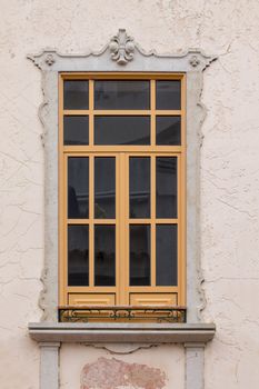Typical windows of Portuguese architecture in buildings.