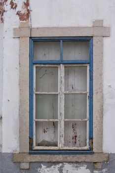 Typical windows of Portuguese architecture in buildings.