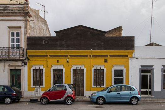 weird portuguese building, typical of European mediterranean countries.