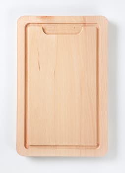 rectangle wooden cutting board with juice groove
