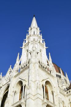 Details of the Hungarian Parliament building in Budapest 