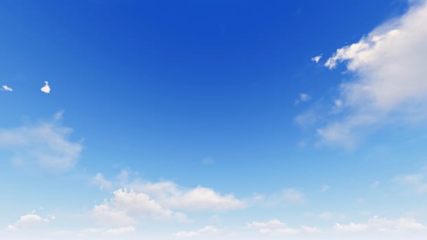 Cloudy blue sky abstract background, blue sky background with tiny clouds, 3d illustration