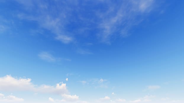 Cloudy blue sky abstract background, blue sky background with tiny clouds, 3d illustration