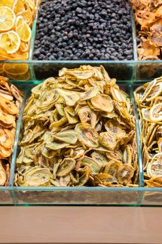 Dry fruit sell in a market place