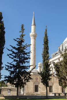 Minaret made of  stone in Ottoman time Mosques