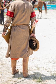 Turkish  man and horseman ethnic clothes examples