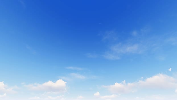 Cloudy blue sky abstract background, blue sky background with tiny clouds, 3d illustration