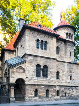 Jewish Ceremonial Hall near Klausen synagogue, Josefov jewish quarter, Old Town of Prague, Czech Republic.