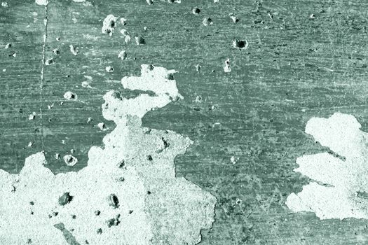 Dark azure old repair old wall background. Rough housework wallpaper design backdrop. Color room interior decoration texture template