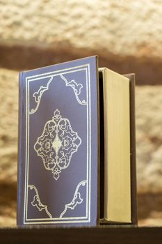 Book in view with anice decorative cover
