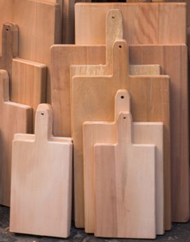 Wooden chopping board as an kitchen item