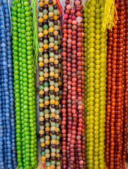 Set of praying beads of various colors