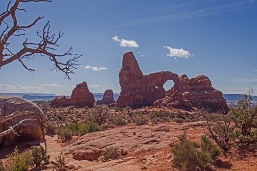 Turret Arch in Arches National Park. Utah