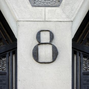 House number eight (8)