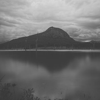 Lake Moogerah in Queensland on a cloudy day