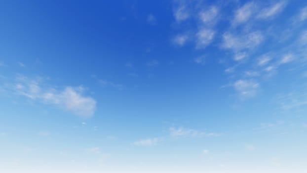 Cloudy blue sky abstract background, blue sky background with tiny clouds, 3d illustration