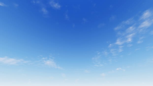 Cloudy blue sky abstract background, blue sky background with tiny clouds, 3d illustration