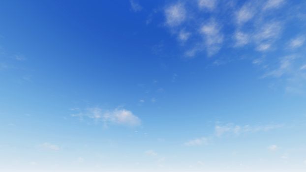 Cloudy blue sky abstract background, blue sky background with tiny clouds, 3d illustration