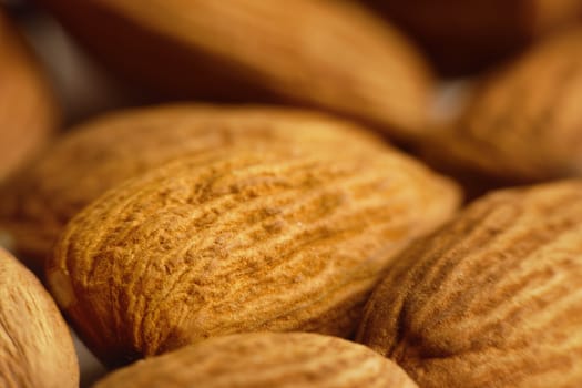 Almond nuts close-up